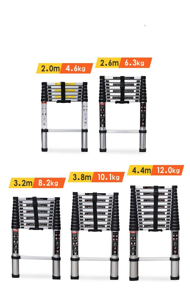 Aluminum Alloy Single-sided Telescopic Ladder Folding