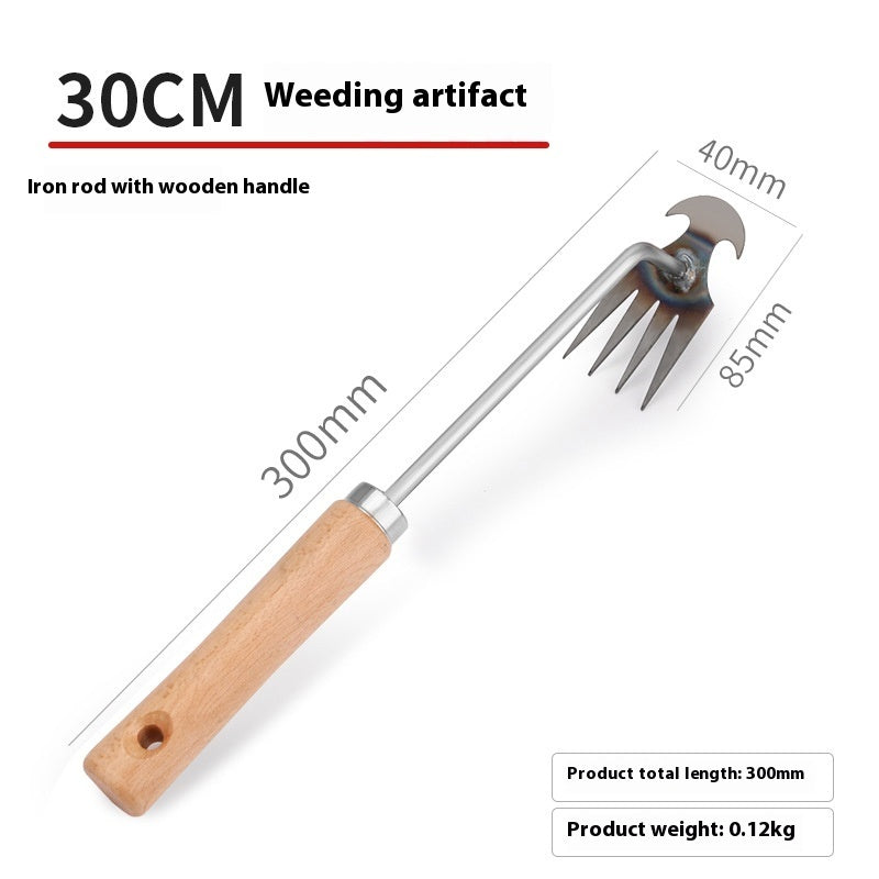 Multi-functional Stainless Steel Weed Cleaner Tool Gardening Loose Soil