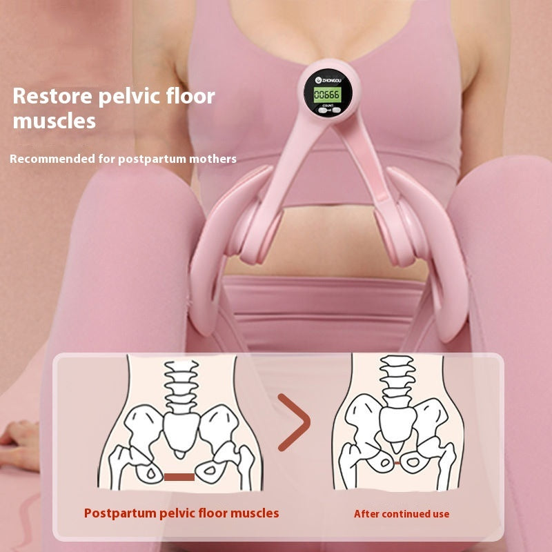 Ergonomic Thigh Trainer Thigh Trainer With Counter Adjustable Thigh With Lcd Display For Men Women Pelvic Floor Muscle Trainer