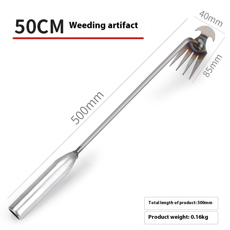 Multi-functional Stainless Steel Weed Cleaner Tool Gardening Loose Soil