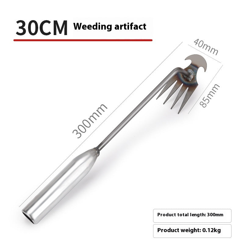 Multi-functional Stainless Steel Weed Cleaner Tool Gardening Loose Soil